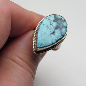 *925 Sterling Silver copper Turquoise Ring